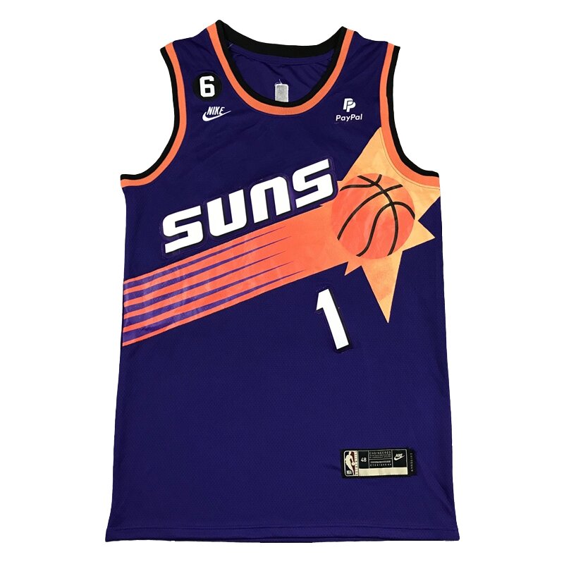 Баскетбольна джерсі NBA Phoenix Suns №1 Devin Booker Purple від компанії Basket Family - фото 1