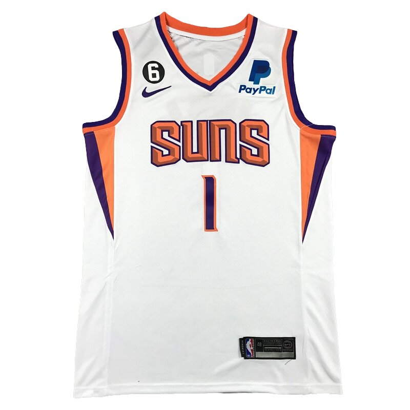 Баскетбольна джерсі NBA Phoenix Suns №1 Devin Booker White від компанії Basket Family - фото 1