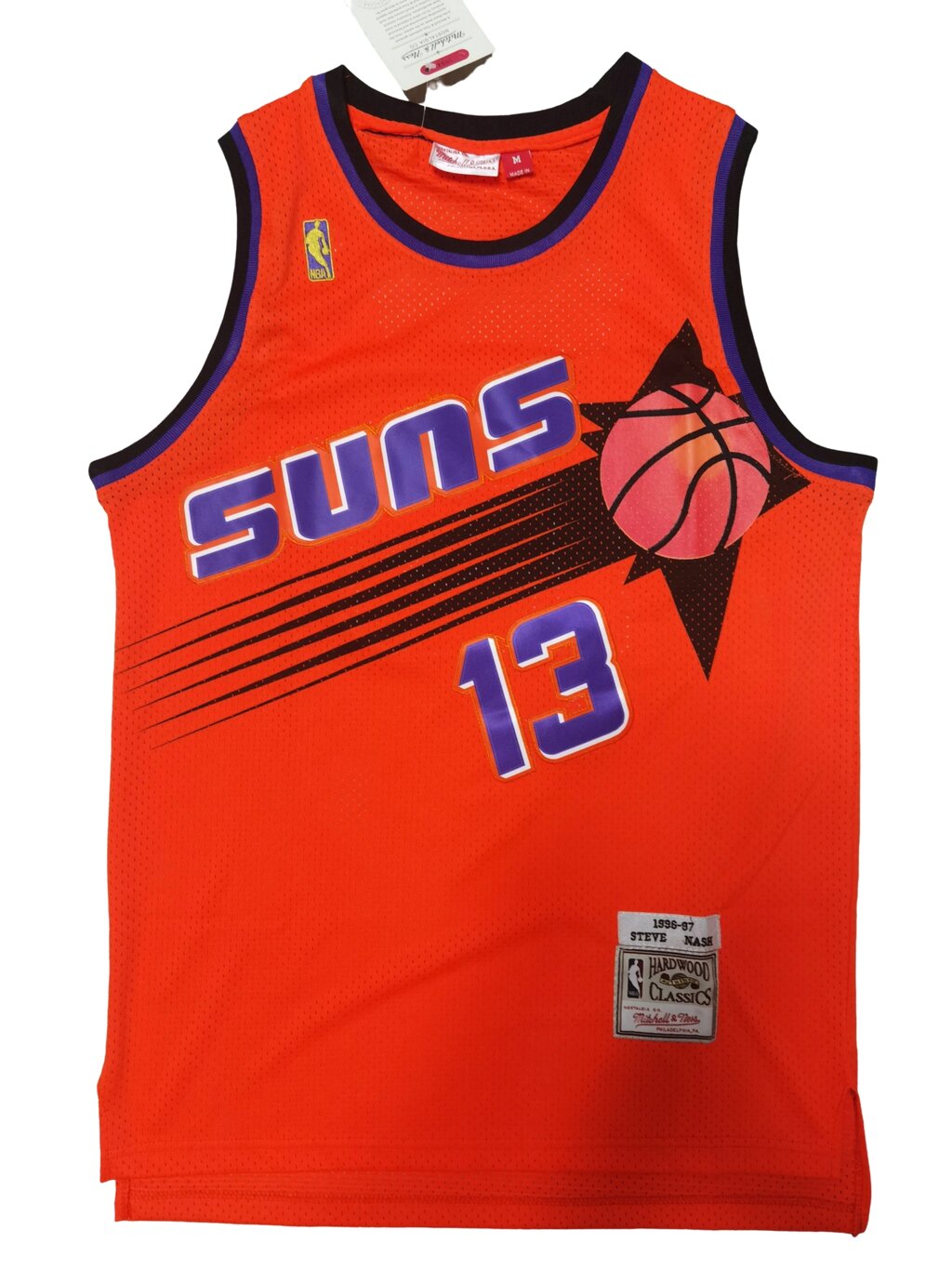 Баскетбольна джерсі NBA Phoenix Suns №13 Steve Nash Yellow від компанії Basket Family - фото 1