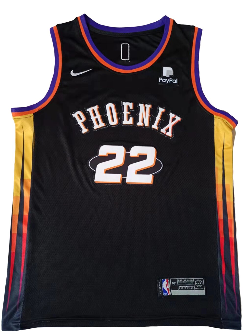 Баскетбольна джерсі NBA Phoenix Suns №22 Deandre Ayton Black від компанії Basket Family - фото 1