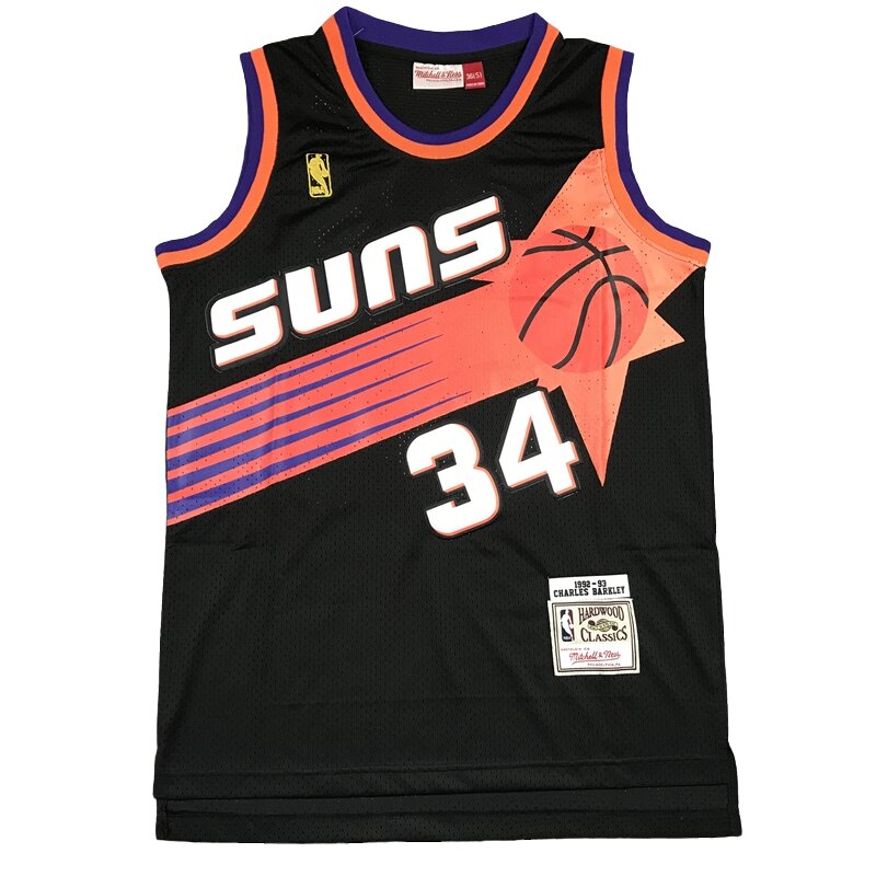 Баскетбольна джерсі NBA Phoenix Suns №34 Charles Barkley Black від компанії Basket Family - фото 1