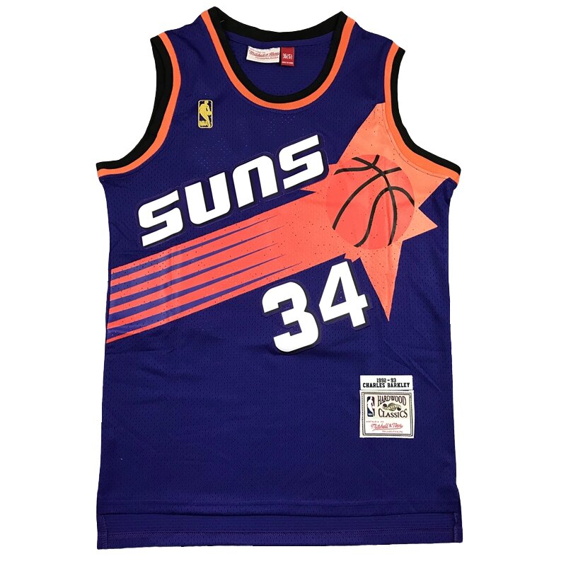 Баскетбольна джерсі NBA Phoenix Suns №34 Charles Barkley Purple від компанії Basket Family - фото 1