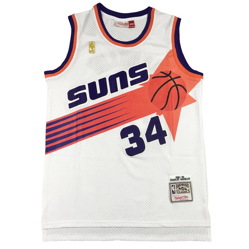 Баскетбольна джерсі NBA Phoenix Suns №34 Charles Barkley White від компанії Basket Family - фото 1
