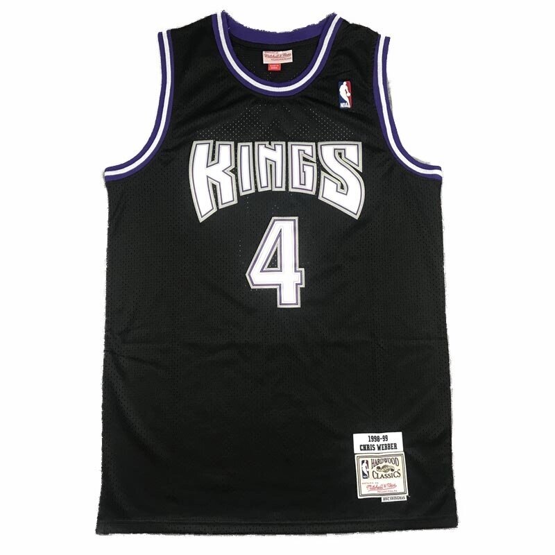 Баскетбольна джерсі NBA Sacramento Kings №4 Chris Webber black від компанії Basket Family - фото 1