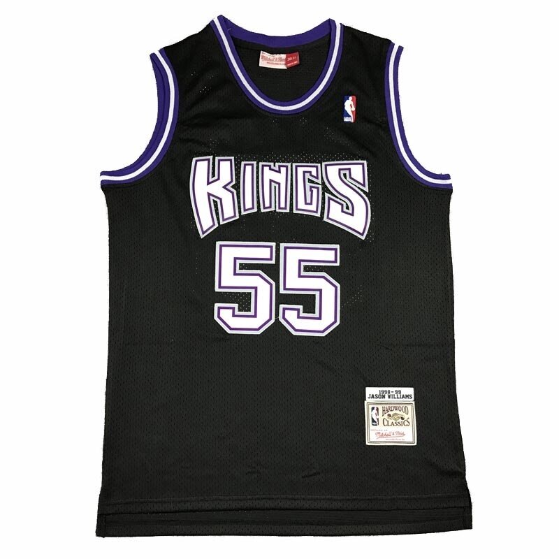 Баскетбольна джерсі NBA Sacramento Kings №55 Jason Williams black від компанії Basket Family - фото 1