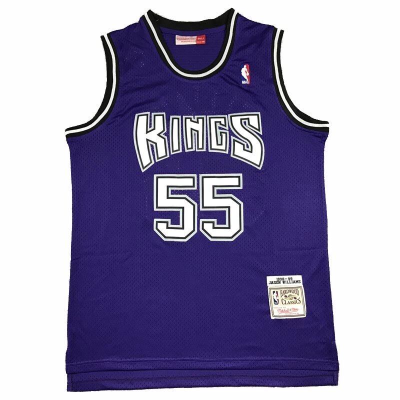 Баскетбольна джерсі NBA Sacramento Kings №55 Jason Williams фіолетова від компанії Basket Family - фото 1