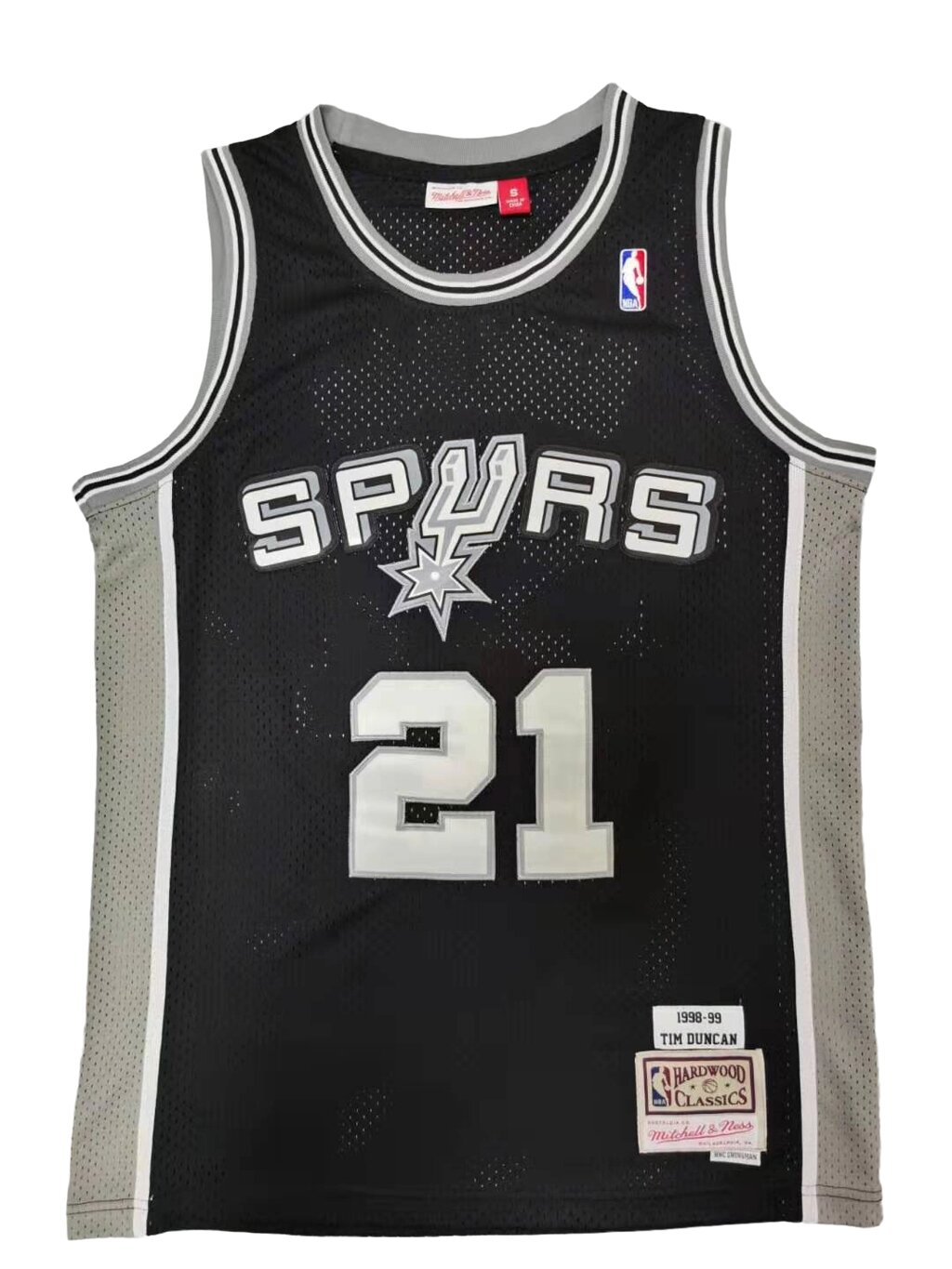 Баскетбольна джерсі NBA San Antonio Spurs №21 Tim Duncan Black від компанії Basket Family - фото 1