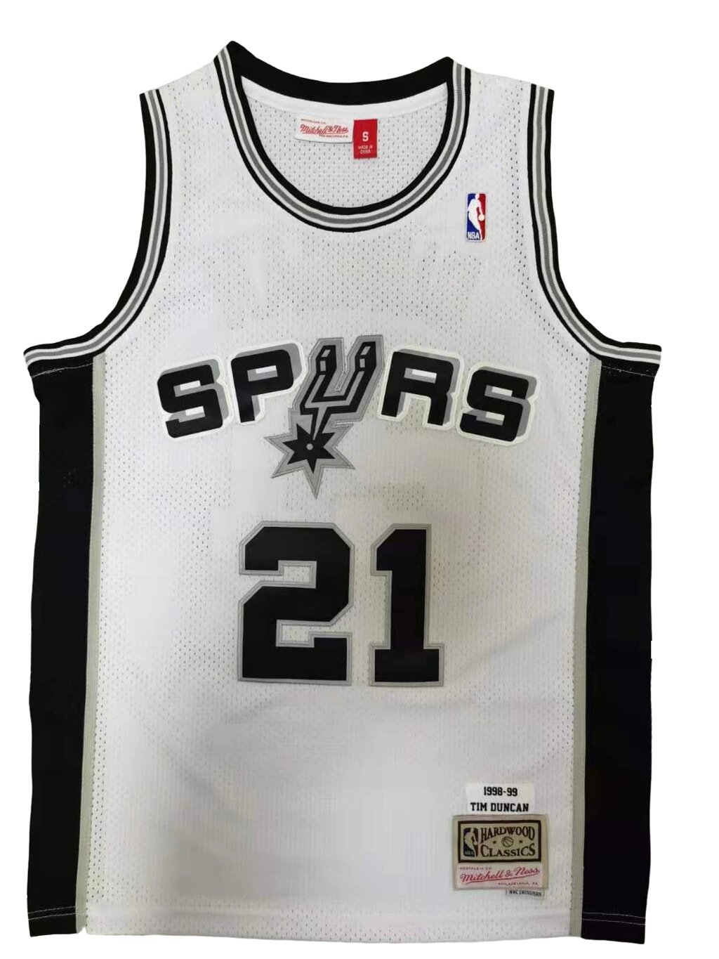 Баскетбольна джерсі NBA San Antonio Spurs №21 Tim Duncan White від компанії Basket Family - фото 1