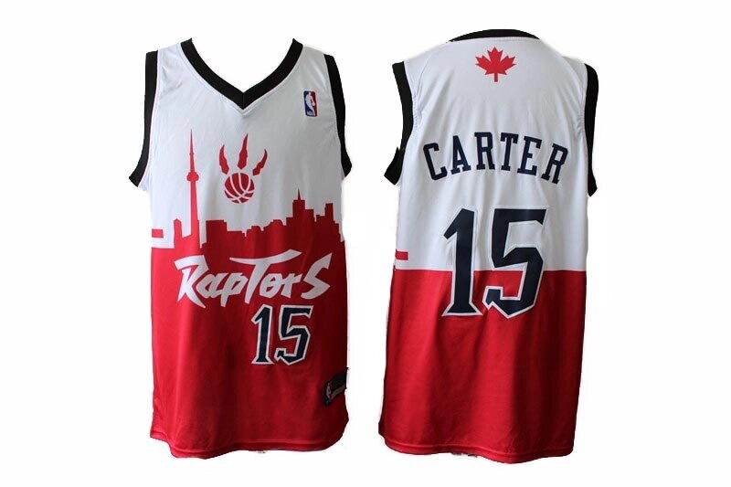 Баскетбольна джерсі NBA Toronto Raptors №15 Vince Carter White від компанії Basket Family - фото 1