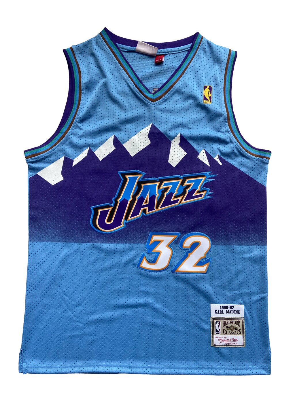 Баскетбольна джерсі NBA Utah Jazz №32 Karl Malone Blue від компанії Basket Family - фото 1