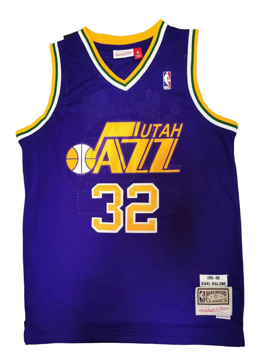 Баскетбольна джерсі NBA Utah Jazz №32 Karl Malone Purple від компанії Basket Family - фото 1
