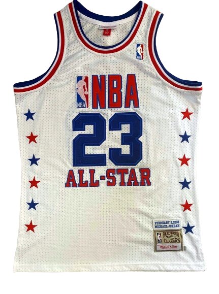 Баскетбольна джерсі New Collection All-Star Hardwood Classics Chicago Bulls NBA Michael Jordan №23 white від компанії Basket Family - фото 1