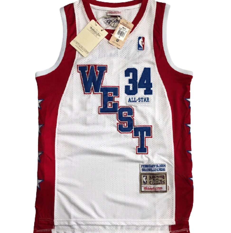 Баскетбольна джерсі New Collection All-Star Hardwood Classics NBA Shaquille O'Neal №34 white від компанії Basket Family - фото 1