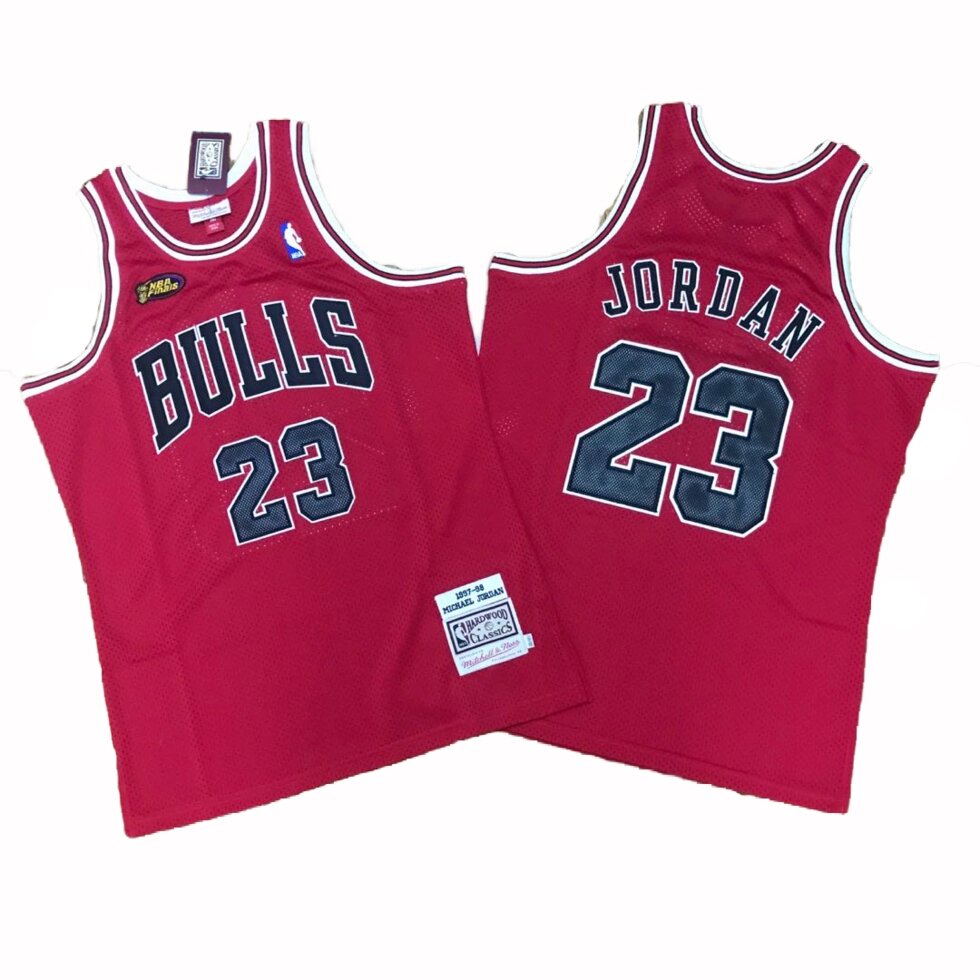 Баскетбольна джерсі New Collection Hardwood Classics Chicago Bulls Michael Jordan №23 червона від компанії Basket Family - фото 1