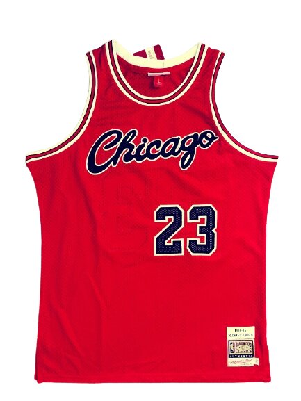 Баскетбольна джерсі New Collection Hardwood Classics Chicago Bulls NBA Michael Jordan №23 червона від компанії Basket Family - фото 1