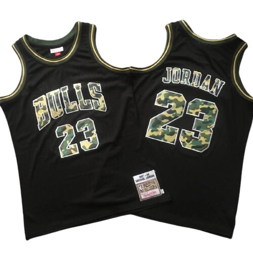 Баскетбольна джерсі New Collection Hardwood Classics Chicago Bulls NBA Michael Jordan №23 чорна від компанії Basket Family - фото 1