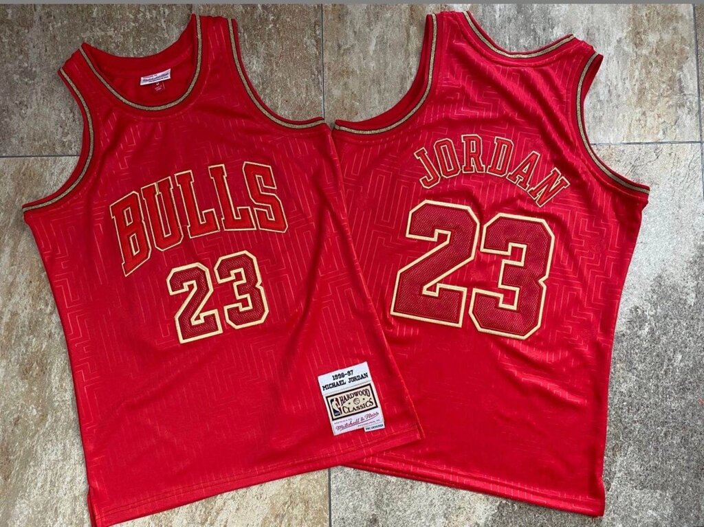 Баскетбольна джерсі New Collection Hardwood Classics Chicago Bulls NBA Michael Jordan №23 red від компанії Basket Family - фото 1