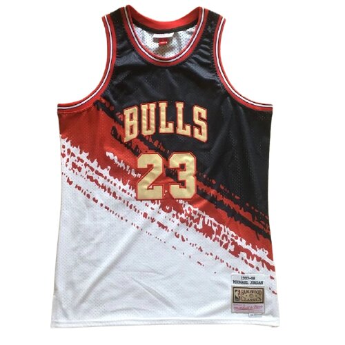 Баскетбольна джерсі New Collection Hardwood Classics Chicago Bulls NBA Michael Jordan №23 white and black від компанії Basket Family - фото 1