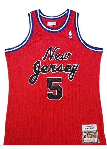 Баскетбольна джерсі New Collection Hardwood Classics NBA Jason Frederick Kidd №5 red від компанії Basket Family - фото 1