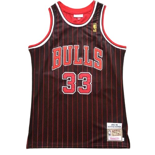 Баскетбольна джерсі New Collection Hardwood Classics NBA Scottie Pippen №33 black and red від компанії Basket Family - фото 1