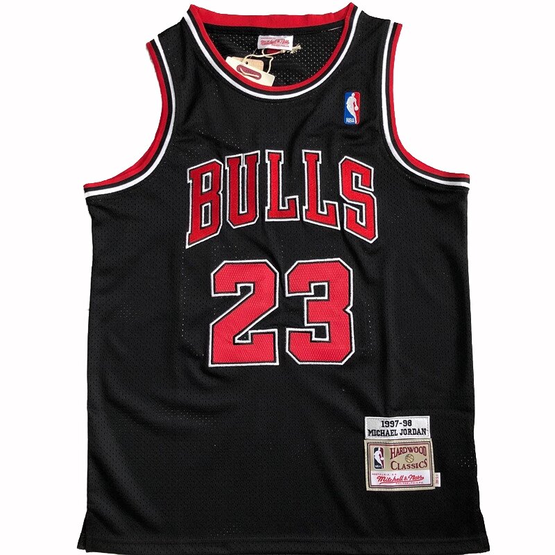 Баскетбольна джерсі New Collection NBA Hardwood Classics №23 Michael Jordan black від компанії Basket Family - фото 1