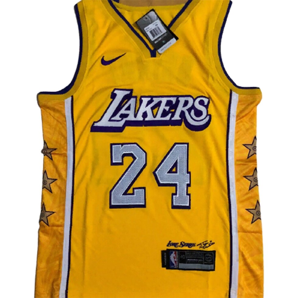 Баскетбольна джерсі New Collection NBA Los Angeles Lakers №24 Kobe Bryant жовта від компанії Basket Family - фото 1