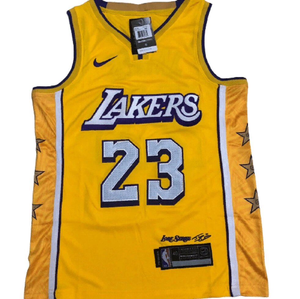 Баскетбольна джерсі New Collection Nike NBA LeBron James №23 yellow від компанії Basket Family - фото 1