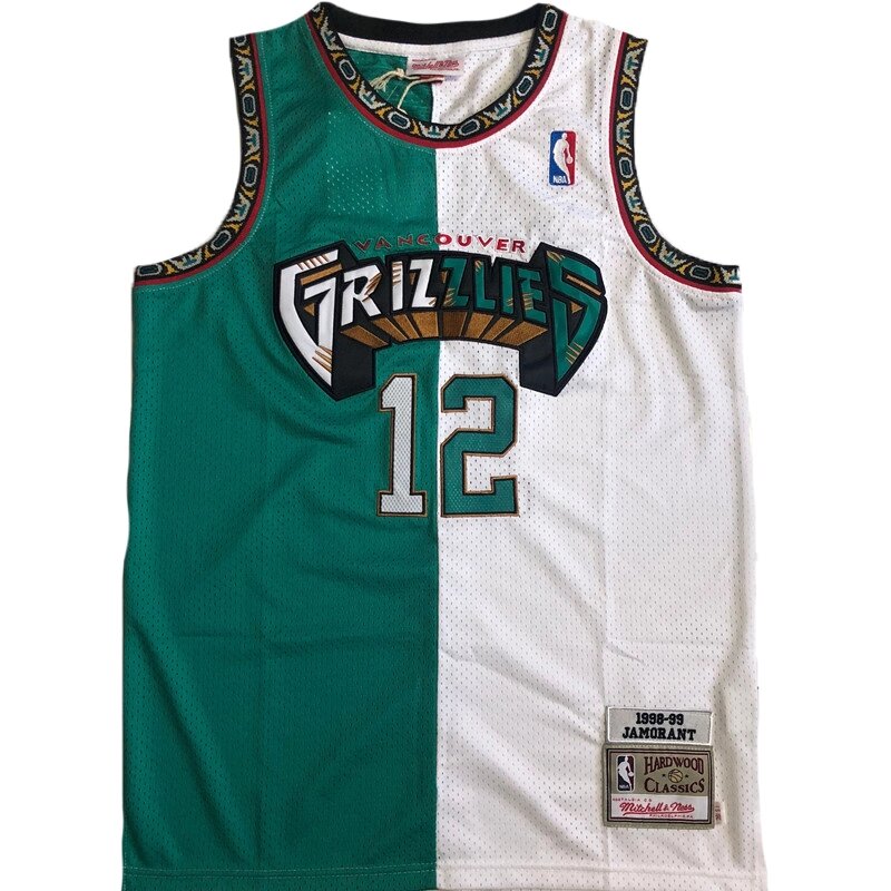 Баскетбольна джерсі New Collection Nike NBA №12 Ja Morant White-Green від компанії Basket Family - фото 1