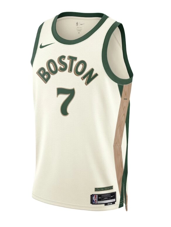 Баскетбольна джерсі Nike 2023-2024 NBA Boston Celtics №7 Jaylen Brown White Print від компанії Basket Family - фото 1