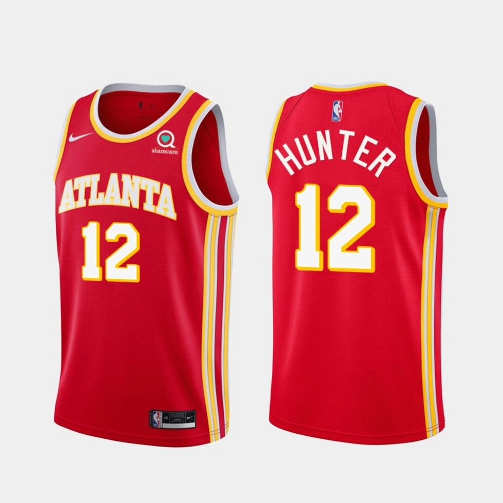 Баскетбольна джерсі Nike Atlanta Hawks №12 De'Andre Hunter red print від компанії Basket Family - фото 1