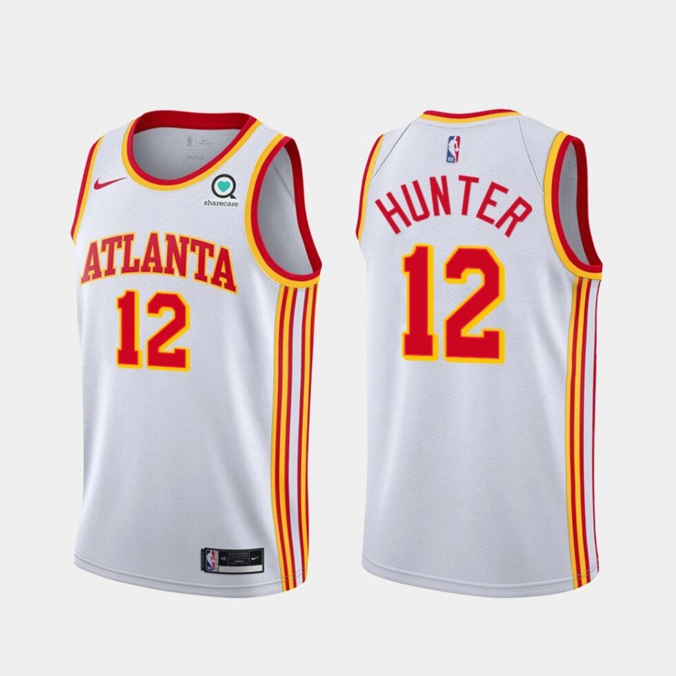 Баскетбольна джерсі Nike Atlanta Hawks №12 De'Andre Hunter white print від компанії Basket Family - фото 1