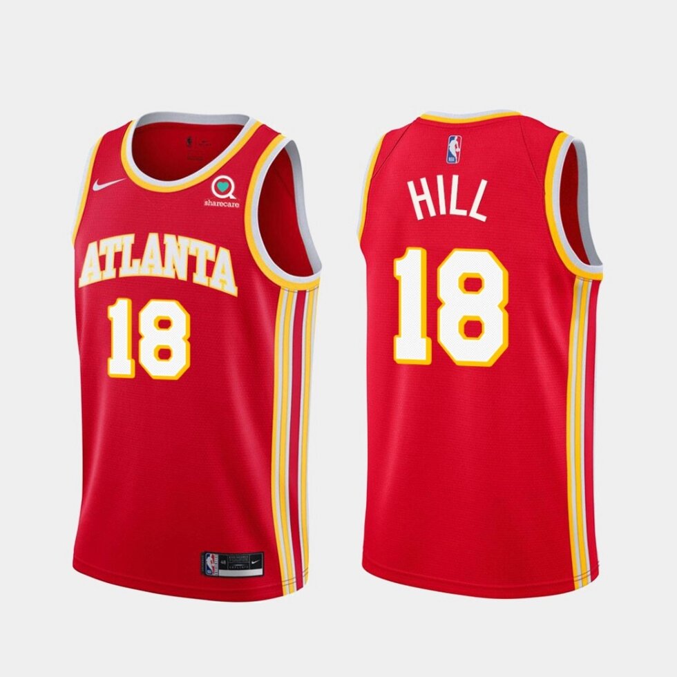 Баскетбольна джерсі Nike Atlanta Hawks №18 Solomon Hill red print від компанії Basket Family - фото 1