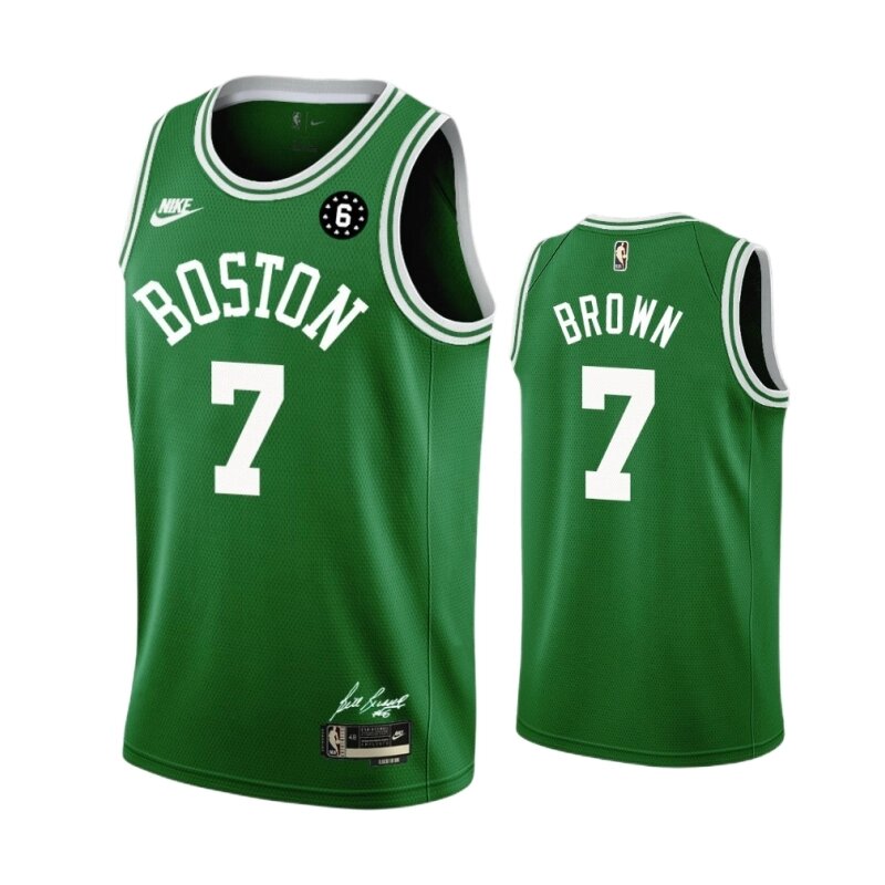 Баскетбольна джерсі Nike Boston Celtics №7 Jaylen Brown Green від компанії Basket Family - фото 1
