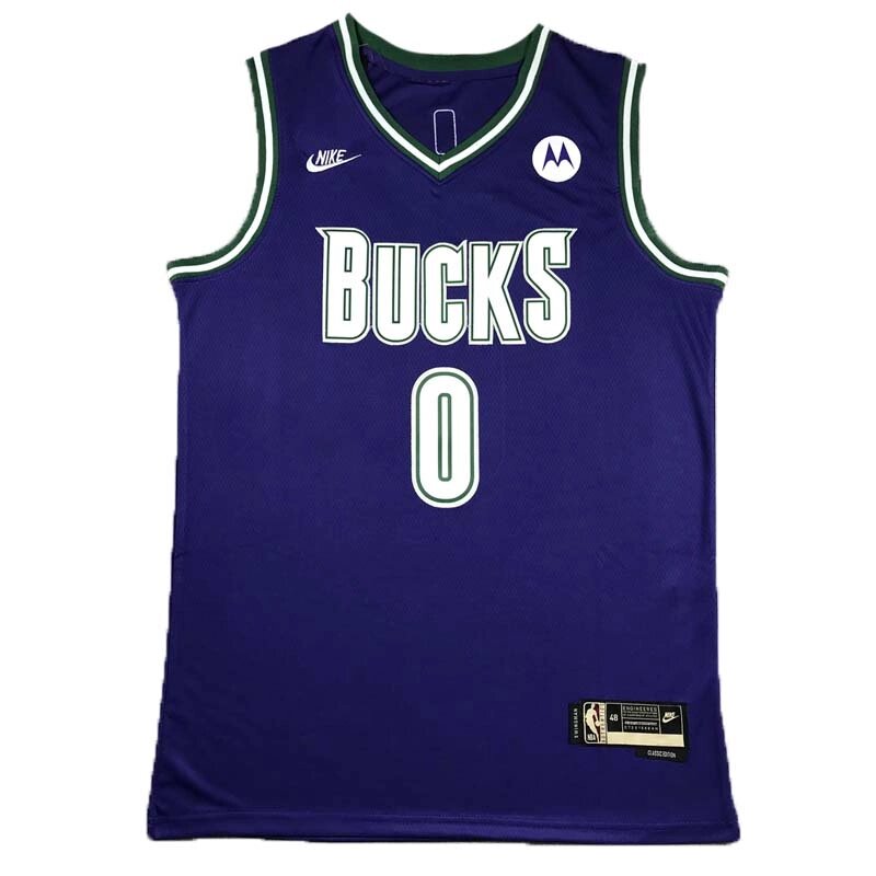 Баскетбольна джерсі Nike Bucks №0 Damian Lillard Purple від компанії Basket Family - фото 1