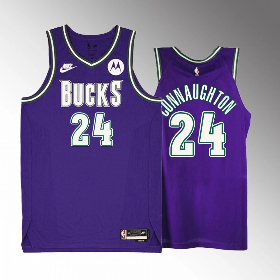 Баскетбольна джерсі Nike Bucks №24 Pat Connaughton Purple Print від компанії Basket Family - фото 1