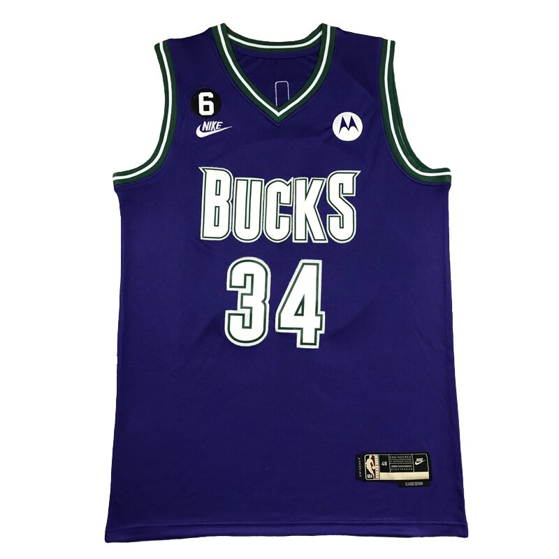 Баскетбольна джерсі Nike Bucks №34 Giannis Antetokounmpo Purple від компанії Basket Family - фото 1