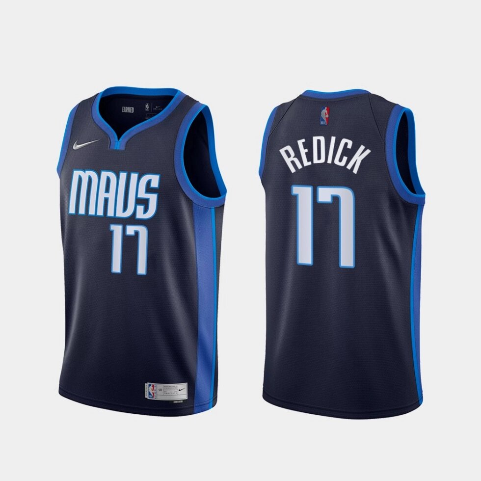 Баскетбольна джерсі Nike Dallas Mavericks №17 JJ Redick blue print від компанії Basket Family - фото 1