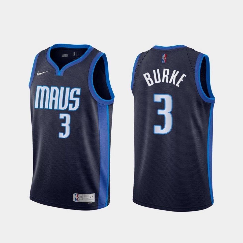 Баскетбольна джерсі Nike Dallas Mavericks №3 Trey Burke blue print від компанії Basket Family - фото 1