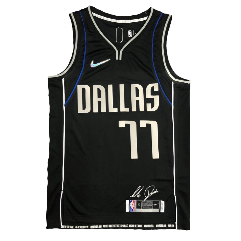 Баскетбольна джерсі Nike Dallas Mavericks №77 Luka Doncic Black Print від компанії Basket Family - фото 1