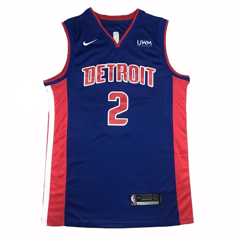 Баскетбольна джерсі Nike Detroit Pistons NBA №2 Cade Cunningham синя від компанії Basket Family - фото 1