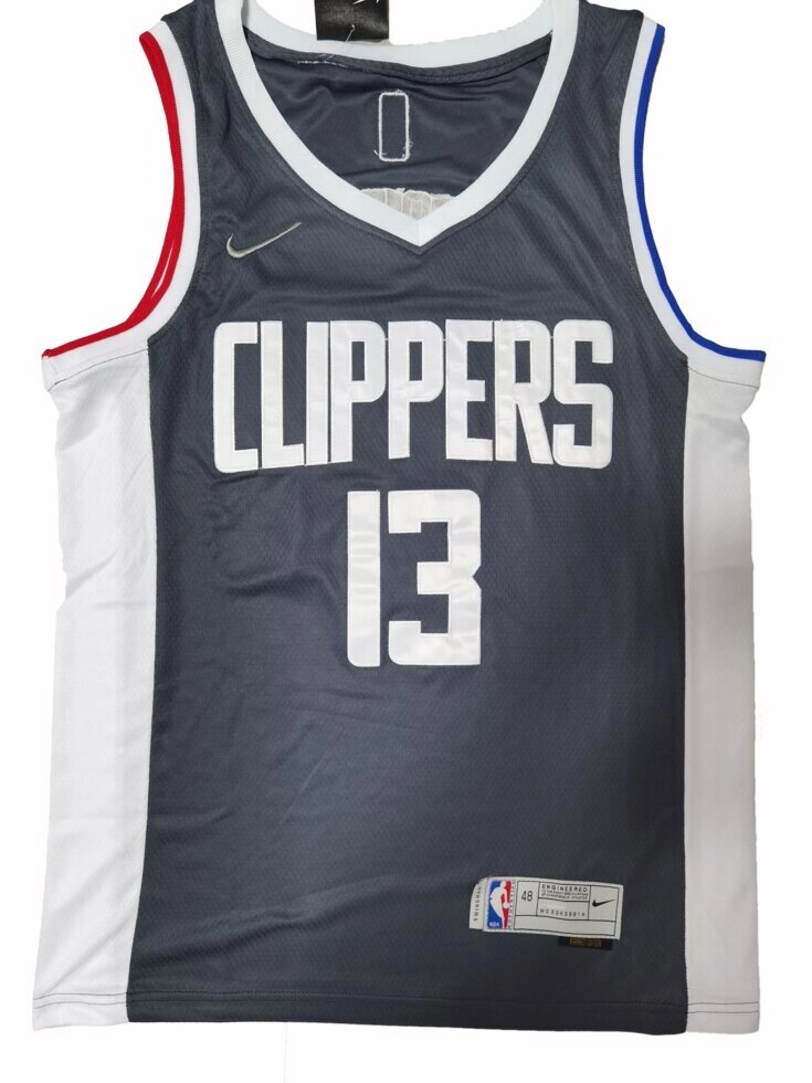 Баскетбольна джерсі Nike Los Angeles Clippers №13 Paul George сіра від компанії Basket Family - фото 1