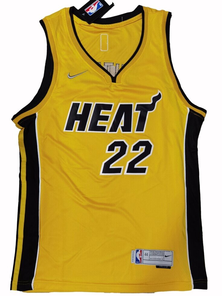 Баскетбольна джерсі Nike Miami Heat №22 Jimmy Butler світло жовта від компанії Basket Family - фото 1
