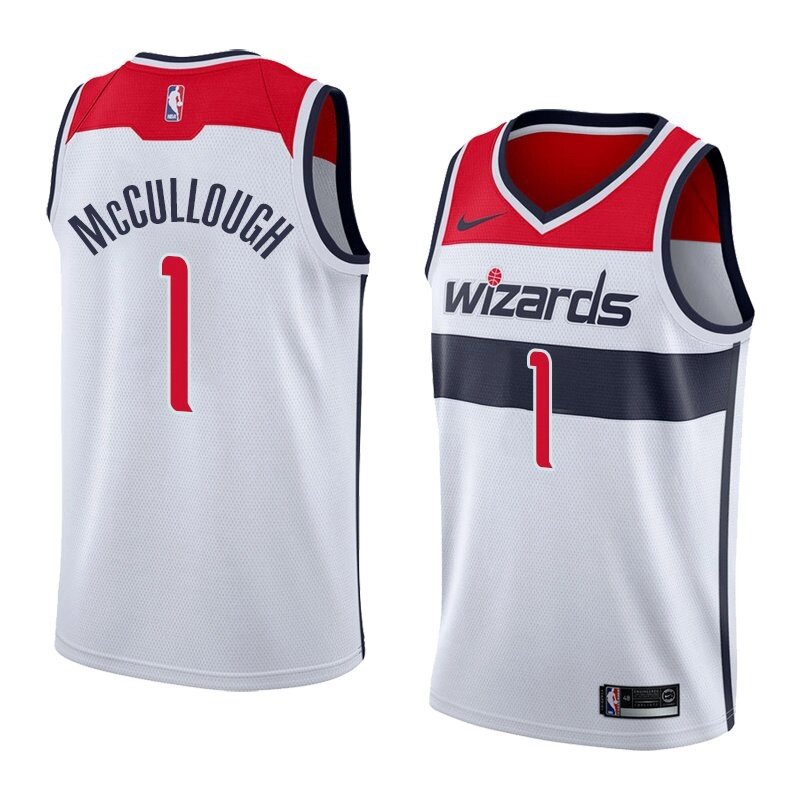 Баскетбольна джерсі Nike NBA 2021 Washington Wizards №1 Chris McCullough біла print від компанії Basket Family - фото 1