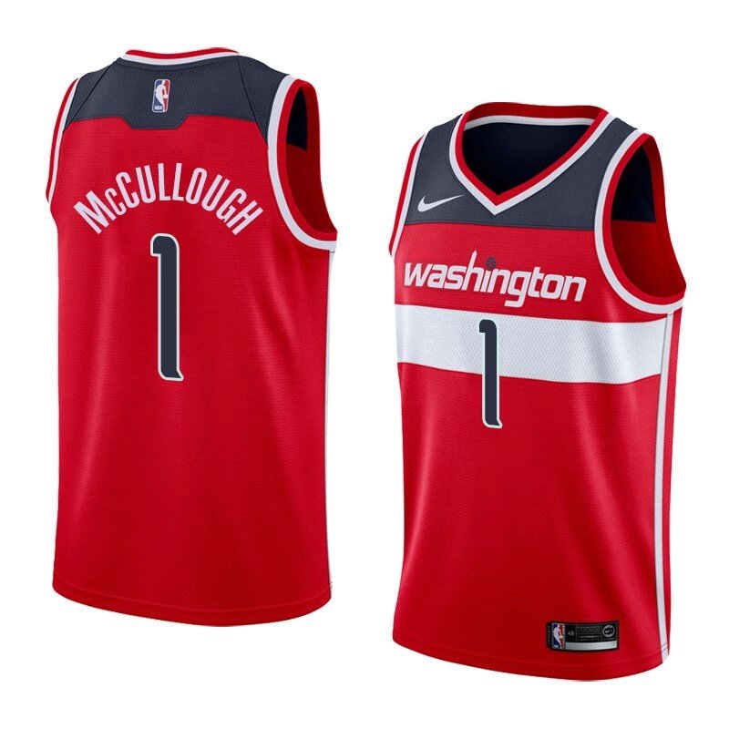 Баскетбольна джерсі Nike NBA 2021 Washington Wizards №1 Chris McCullough червона print від компанії Basket Family - фото 1