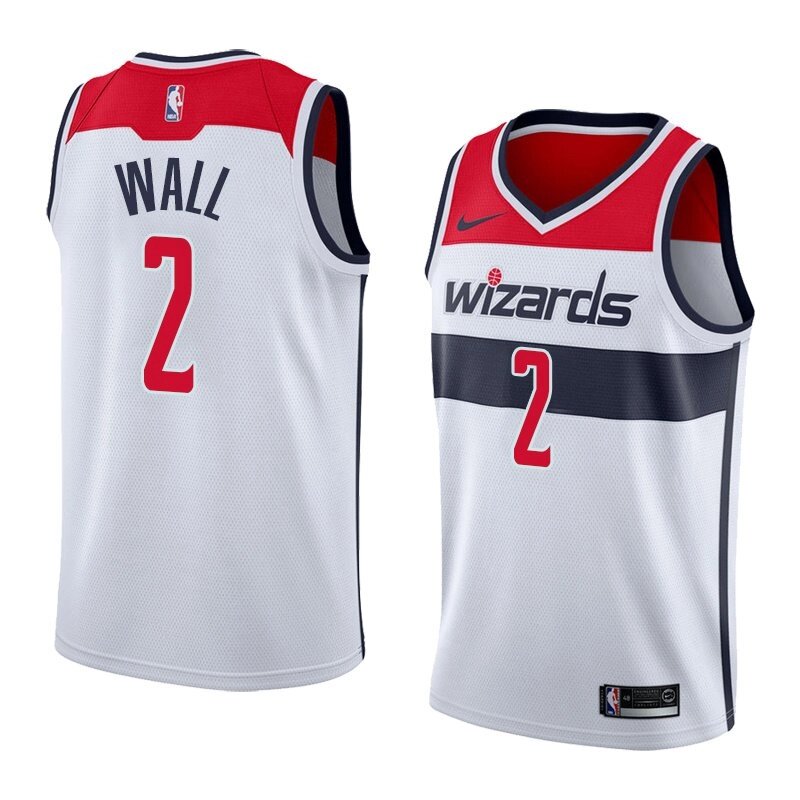 Баскетбольна джерсі Nike NBA 2021 Washington Wizards №2 John Wall біла print від компанії Basket Family - фото 1