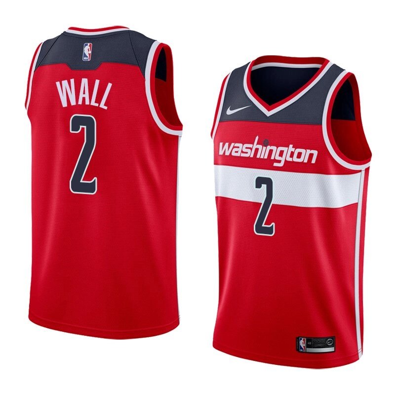 Баскетбольна джерсі Nike NBA 2021 Washington Wizards №2 John Wall червона print від компанії Basket Family - фото 1