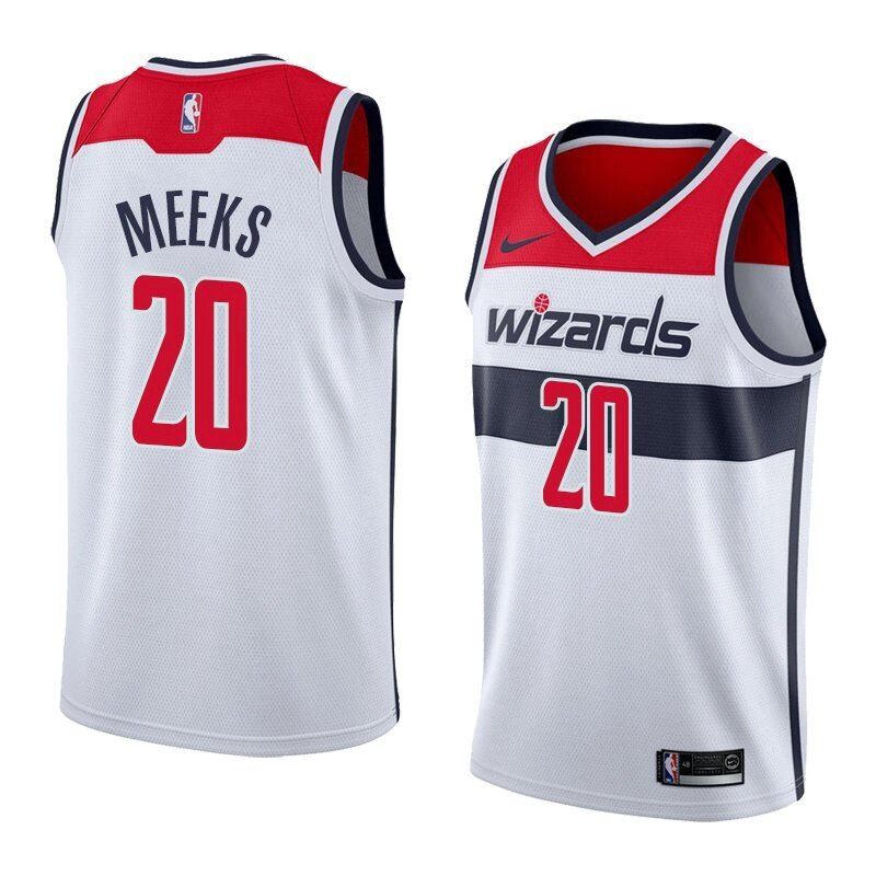 Баскетбольна джерсі Nike NBA 2021 Washington Wizards №20 Jodie Meeks біла print від компанії Basket Family - фото 1