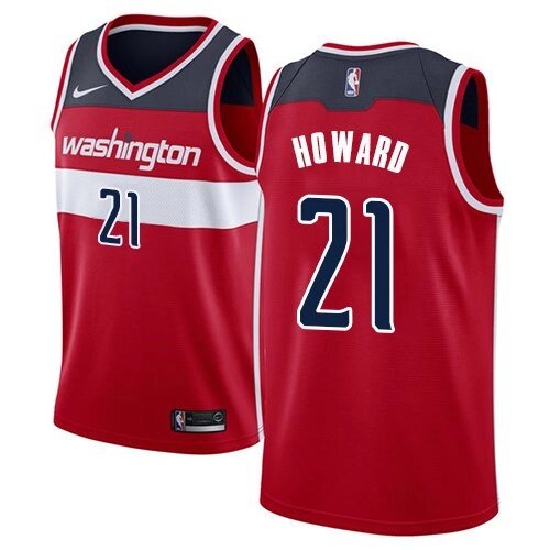 Баскетбольна джерсі Nike NBA 2021 Washington Wizards №21 Dwight Howard червона print від компанії Basket Family - фото 1