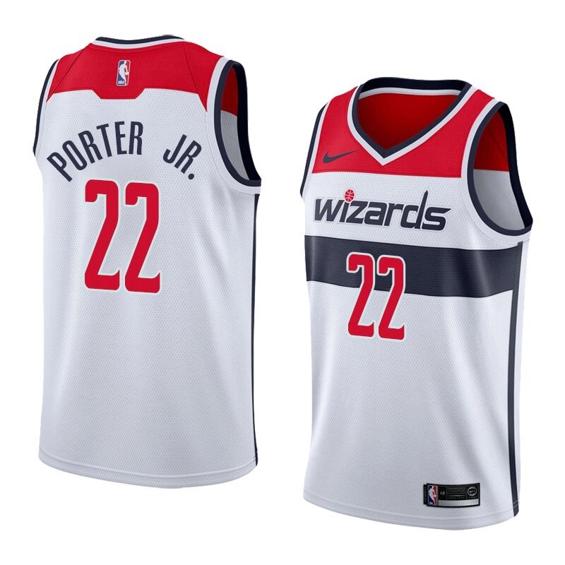 Баскетбольна джерсі Nike NBA 2021 Washington Wizards №22 Otto Porter Jr біла print від компанії Basket Family - фото 1