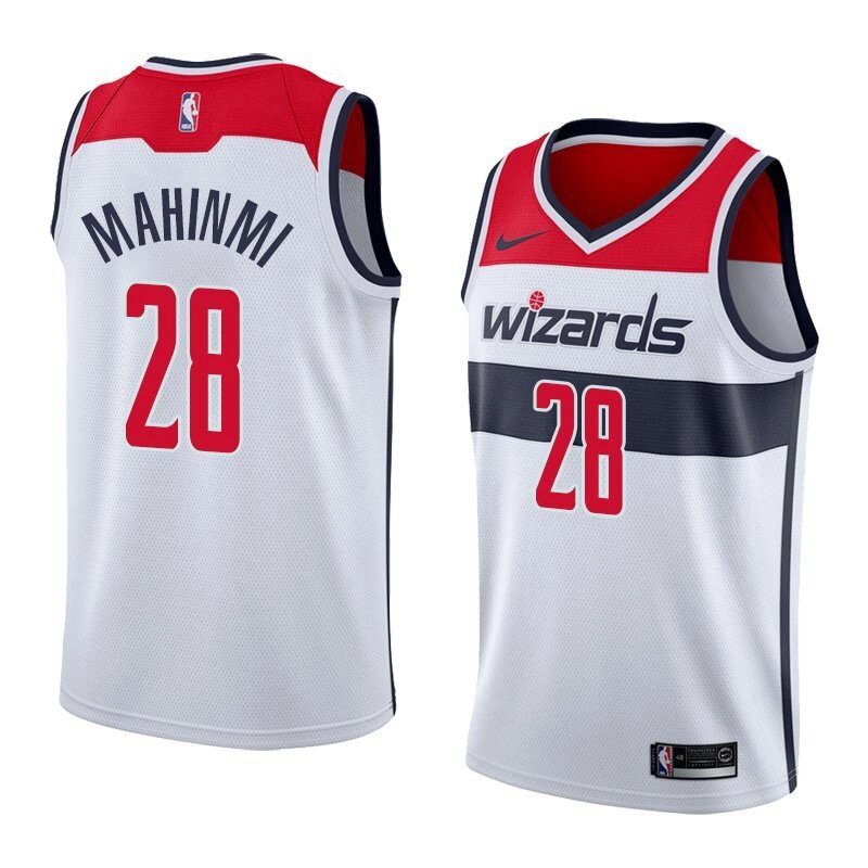 Баскетбольна джерсі Nike NBA 2021 Washington Wizards №28 Ian Mahinmi біла print від компанії Basket Family - фото 1